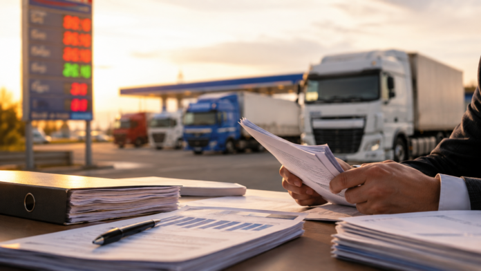Imagine ilustrativa pentru: Transportatorii cer control real al plafonarii adaosului la carburanti: de ce miza depaseste pretul de la pompa