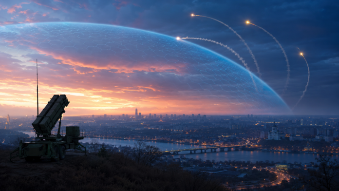 Scut aerian simbolic si interceptoare Patriot pentru apararea Ucrainei